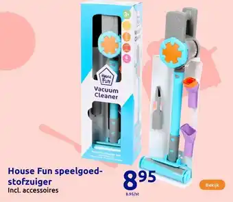 Action House Fun speelgoed-stofzuiger aanbieding