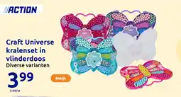 Action Craft Universe kralenset in vlinderdoos aanbieding