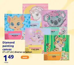 Action Diamond painting canvas aanbieding