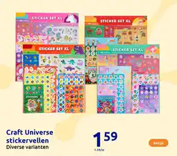 Action Craft Universe stickervellen aanbieding