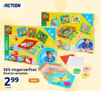 Action SES vingerverfset aanbieding