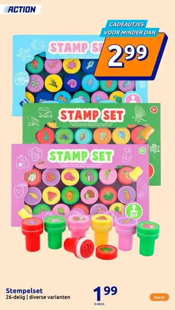 Action Stempelset aanbieding