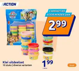 Action Klei uitdeelset aanbieding