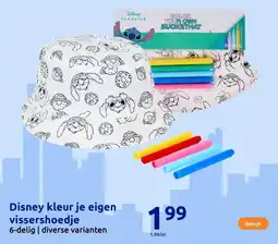 Action Disney kleur je eigen vissershoedje aanbieding