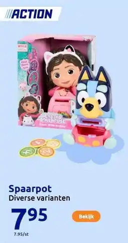 Action Spaarpot aanbieding