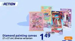 Action Diamond painting canvas aanbieding