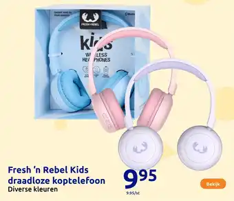 Action Fresh ’n Rebel Kids draadloze koptelefoon aanbieding