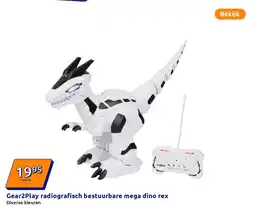 Action Gear2Play radiografisch bestuurbare mega dino rex aanbieding