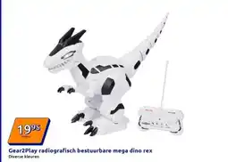 Action Gear2Play radiografisch bestuurbare mega dino rex aanbieding