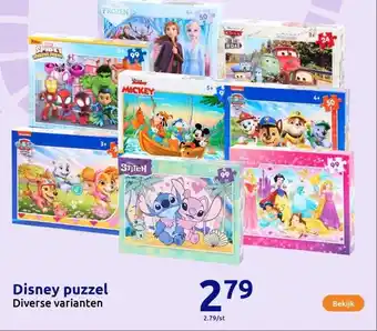 Action Disney puzzel aanbieding