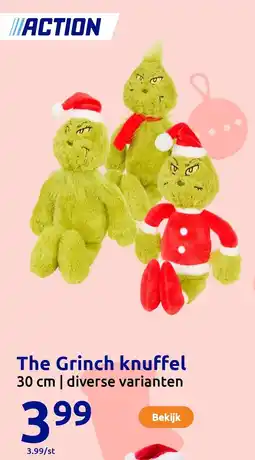 Action The Grinch knuffel aanbieding