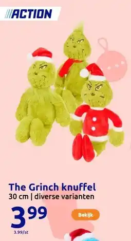 Action The Grinch knuffel aanbieding