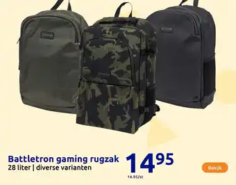 Action Battletron gaming rugzak aanbieding