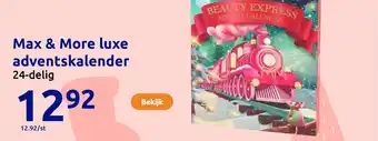 Action Max & More luxe adventskalender aanbieding