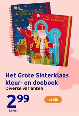 Action Het Grote Sinterklaas kleur en doeboek aanbieding