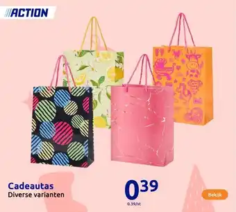 Action Cadeautas aanbieding
