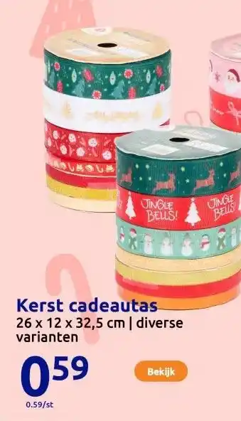 Action Kerst cadeautas aanbieding