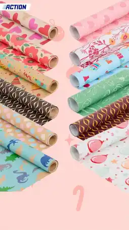Action Kids inpakpapier aanbieding