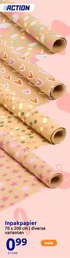 Action Inpakpapier aanbieding