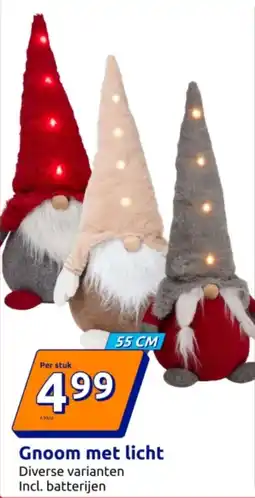 Action Gnoom met licht aanbieding