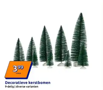 Action Decoratieve kerstbomen aanbieding
