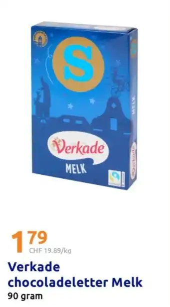 Action Verkade chocoladeletter Melk aanbieding