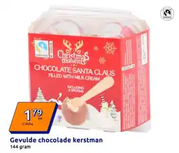 Action Gevulde chocolade kerstman aanbieding