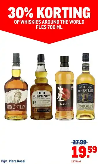 Makro WHISKIES AROUND THE WORLD aanbieding