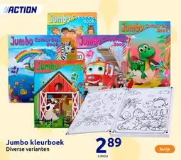 Action Jumbo kleurboek aanbieding