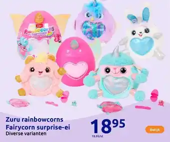 Action Zuru rainbowcorns Fairycorn surprise-ei aanbieding