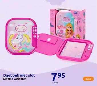 Action Dagboek met slot aanbieding
