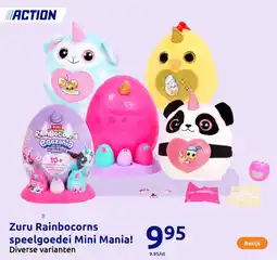 Action Zuru Rainbocorns speelgoedei Mini Mania! aanbieding