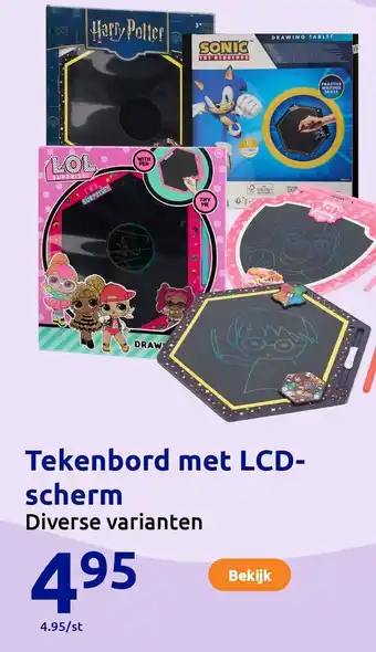 Action Tekenbord met LCD scherm aanbieding