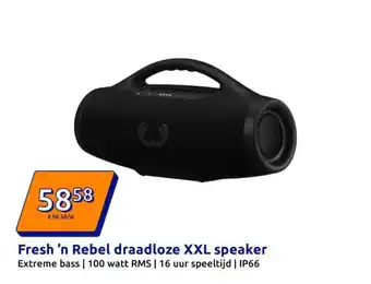 Action Fresh 'n Rebel draadloze XXL speaker aanbieding