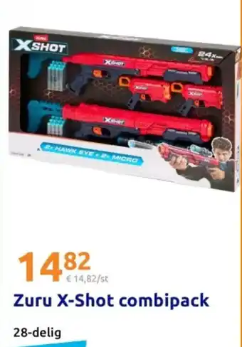 Action Zuru X-Shot combipack aanbieding