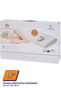 Action Carmen elektrische onderdeken aanbieding