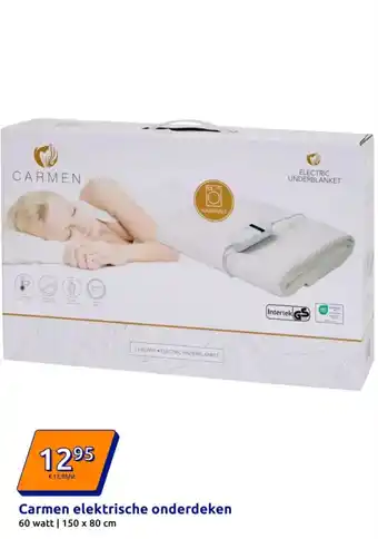 Action Carmen elektrische onderdeken aanbieding