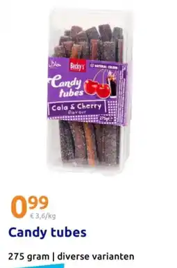 Action Candy tubes aanbieding