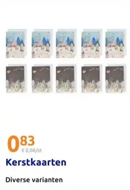 Action Kerstkaarten aanbieding