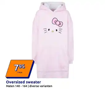 Action Oversized sweater aanbieding