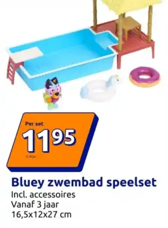 Action Bluey zwembad speelset aanbieding
