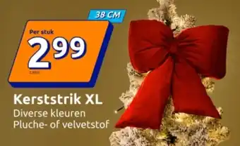 Action Kerststrik XL aanbieding