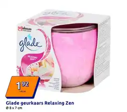 Action Glade geurkaars Relaxing Zen aanbieding