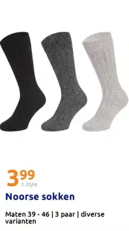 Action Noorse sokken aanbieding