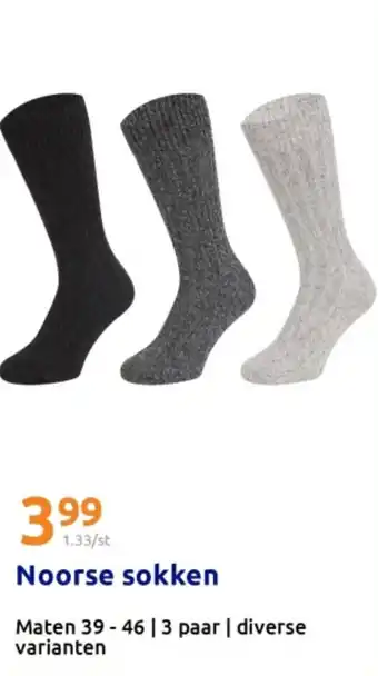 Action Noorse sokken aanbieding