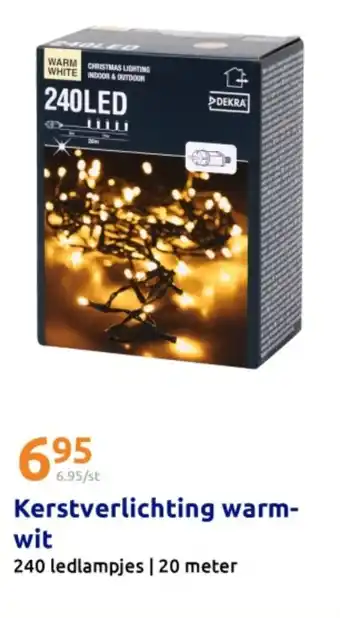Action Kerstverlichting warmwit aanbieding