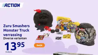 Action Zuru Smashers Monster Truck verrassing aanbieding