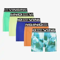 Scapino VINGINO jongens boxershorts blauw multicolor aanbieding