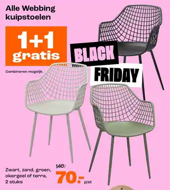 Kwantum Alle Webbing kuipstoelen aanbieding