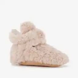 Scapino Thu!s baby teddy pantoffels beige aanbieding